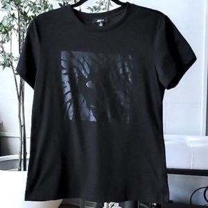 AK Sport.  Anne Klein  Black Lion Shirt. Size M